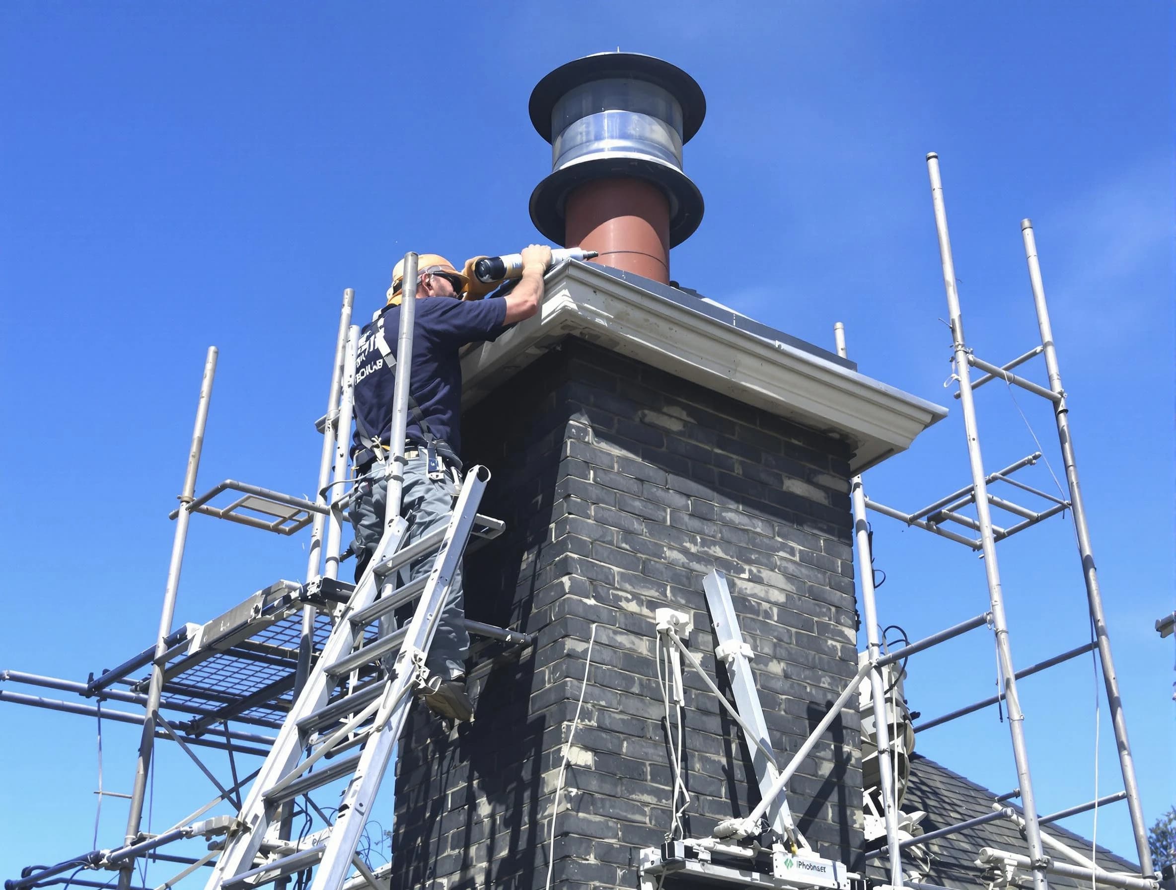 Sturdy chimney crown finished by Meridian Chimney Sweep in Meridian, CO