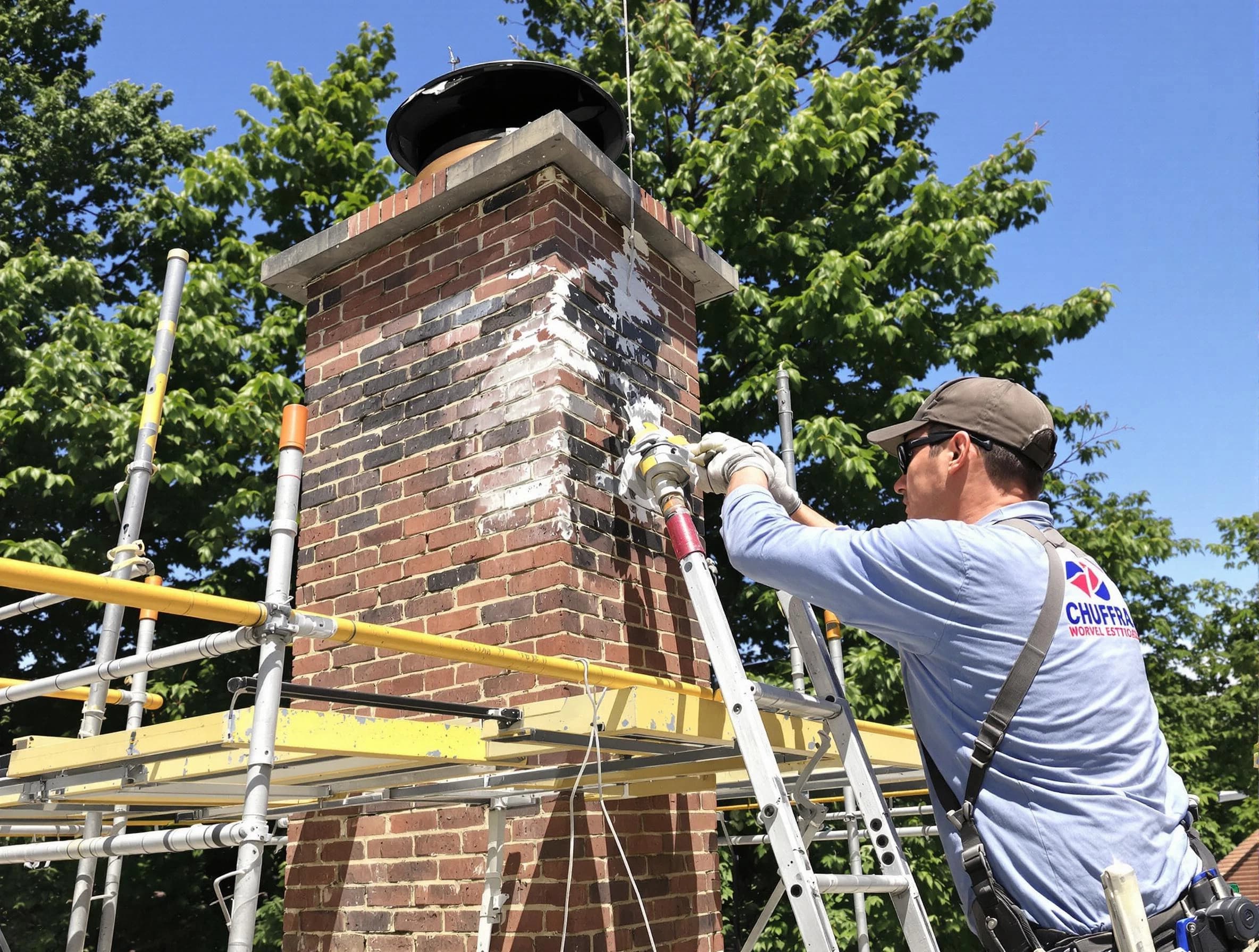 Structural chimney repair by Meridian Chimney Sweep in Meridian, CO