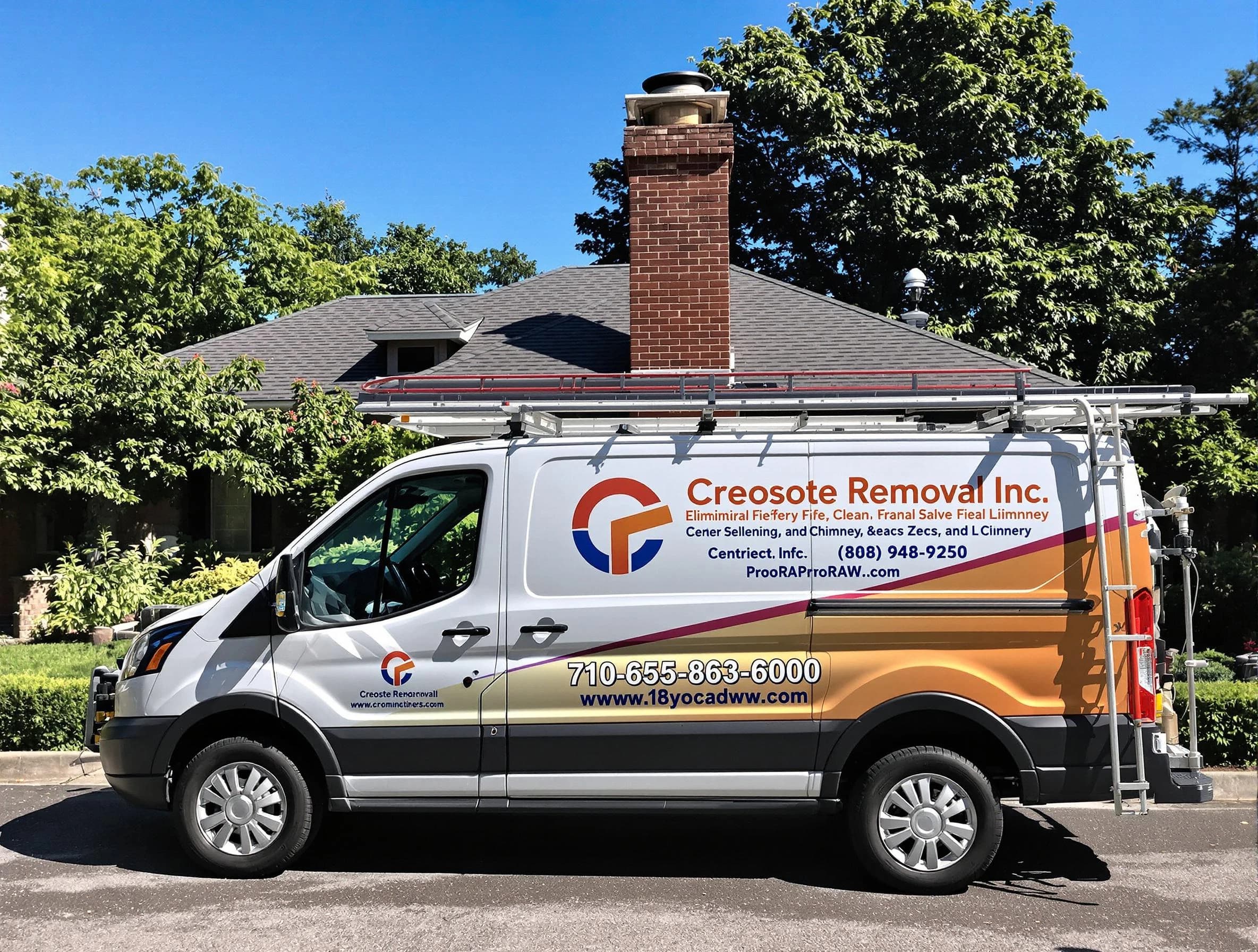 Meridian Chimney Sweep technician removing creosote safely in Meridian, CO