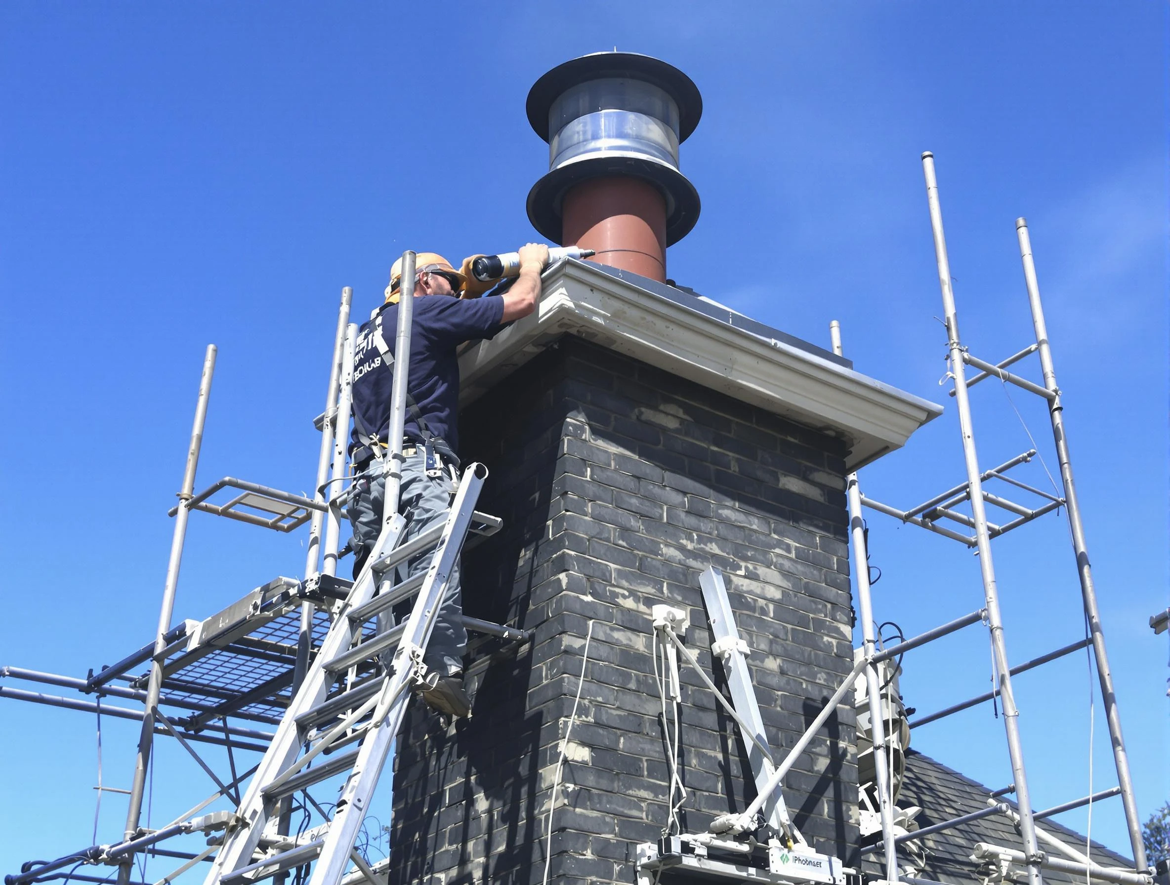 Sturdy chimney crown finished by Meridian Chimney Sweep in Meridian, CO