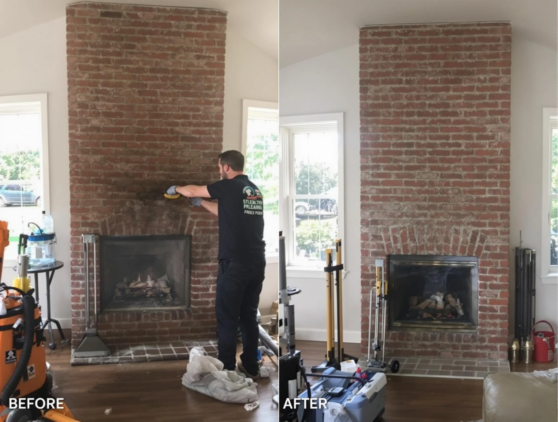 Finished chimney sweeping service by Meridian Chimney Sweep in Meridian, CO