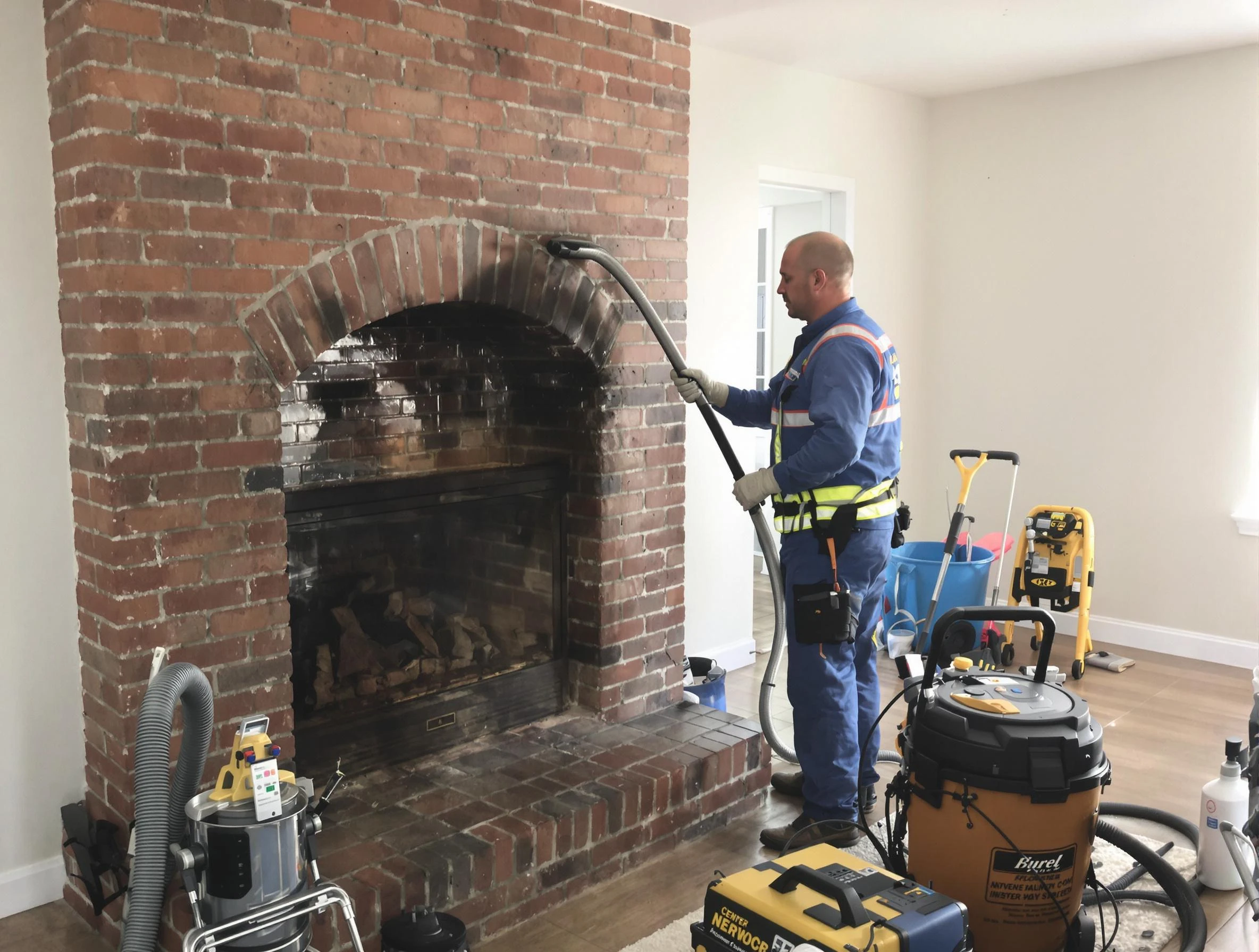 Meridian Chimney Sweep expert performing detailed chimney sweep in Meridian, CO